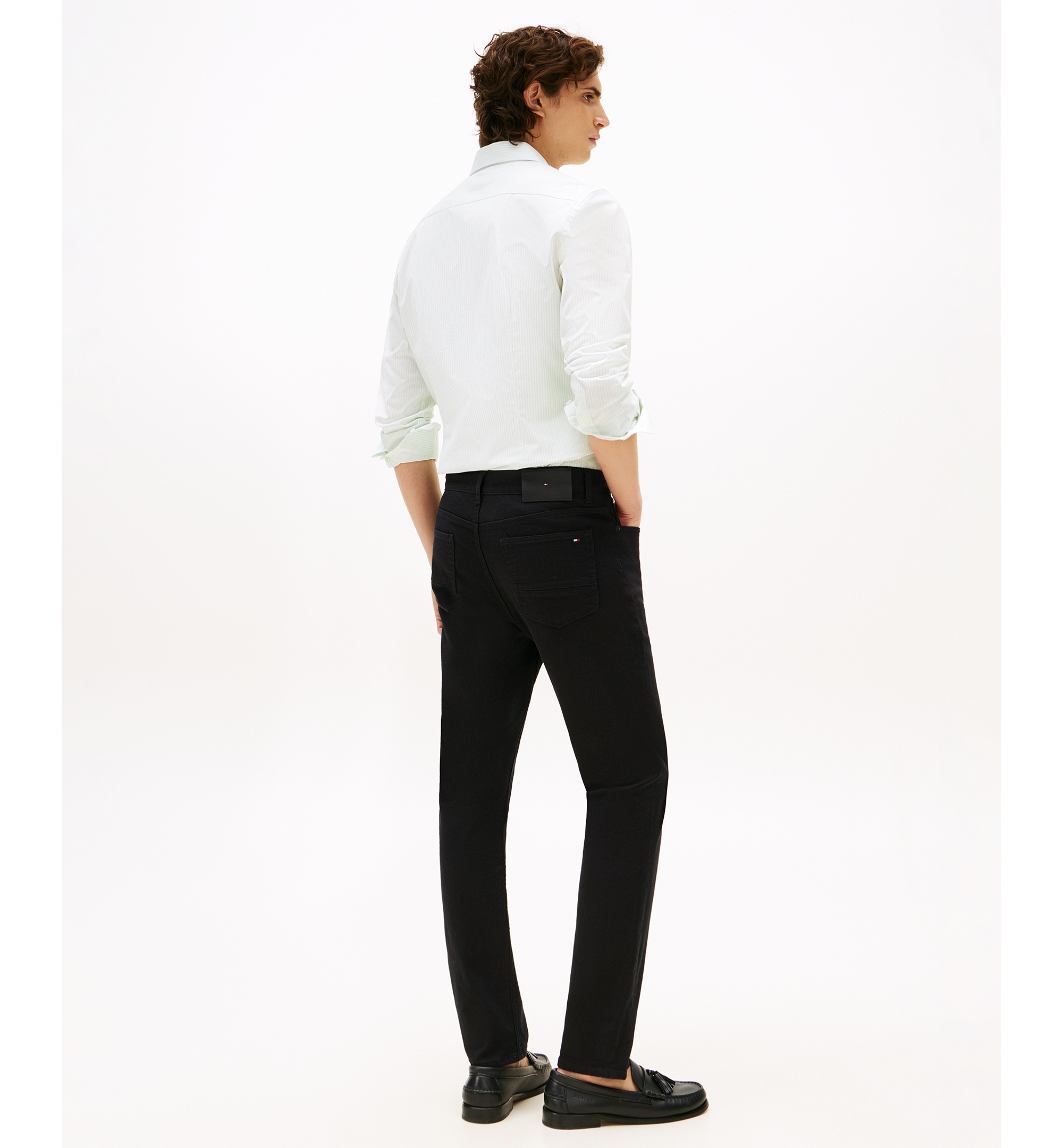 Tommy Hilfiger Men's Denton Straight-Fit Jeans - Black