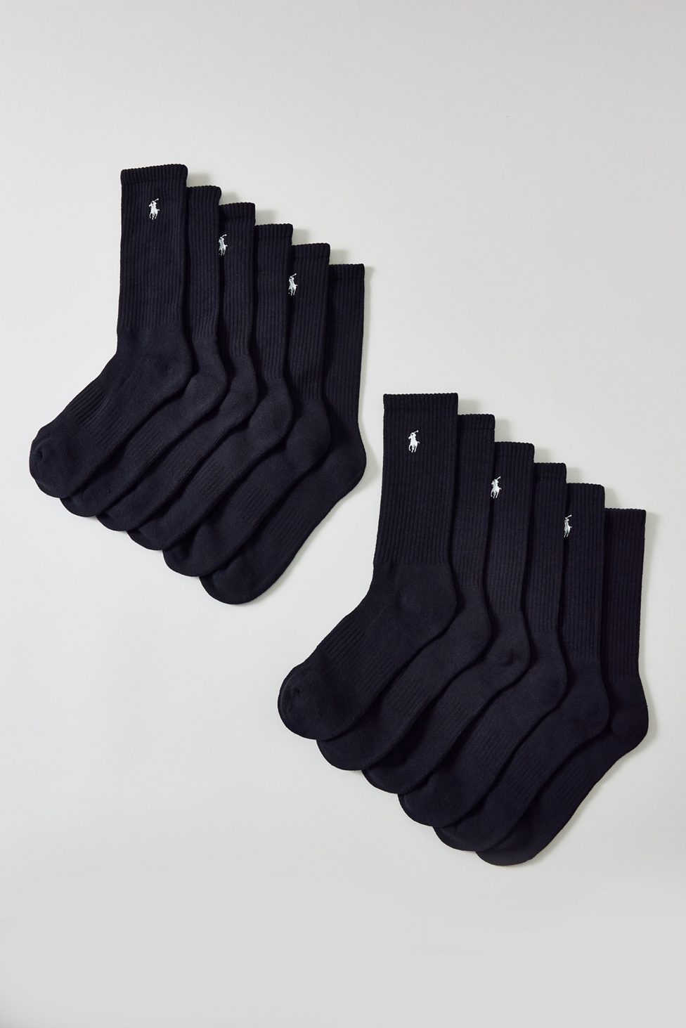 Polo Ralph Lauren Performance Crew Socks 6-Pack - Black