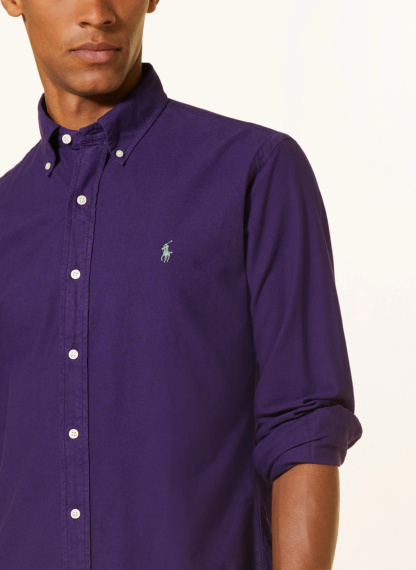 POLO RALPH LAUREN Oxfordhemd Custom Fit – DUNKELLILA