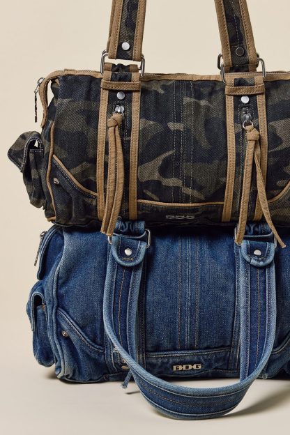 BDG Mixed Medium Charm Shoulder Bag - Indigo