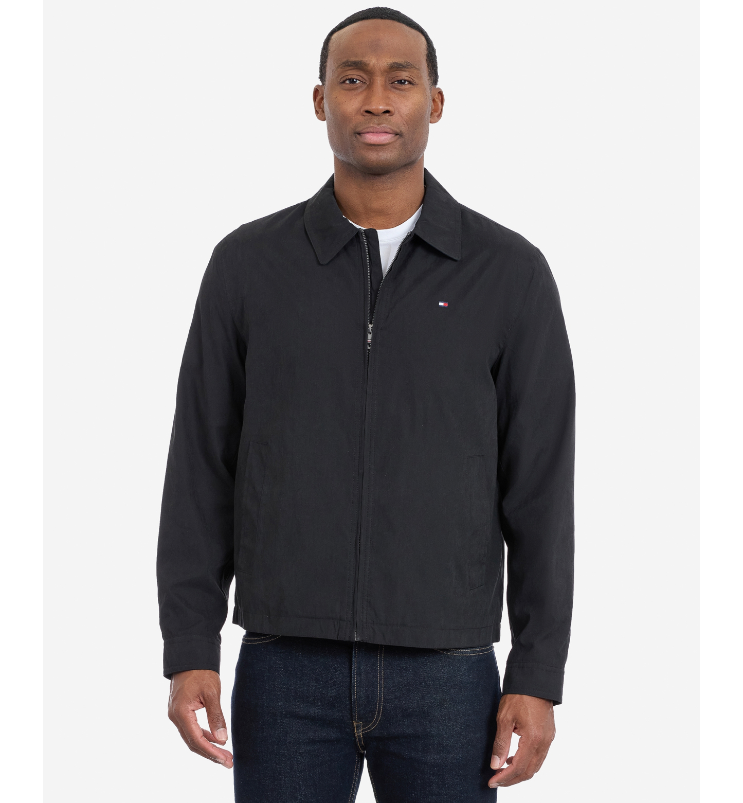 Tommy Hilfiger Men's Wind Resistant Golf Jacket - Black