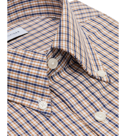 Tommy Hilfiger Men's Regular Fit Wrinkle Resistant Stretch Dress Shirt - Beige