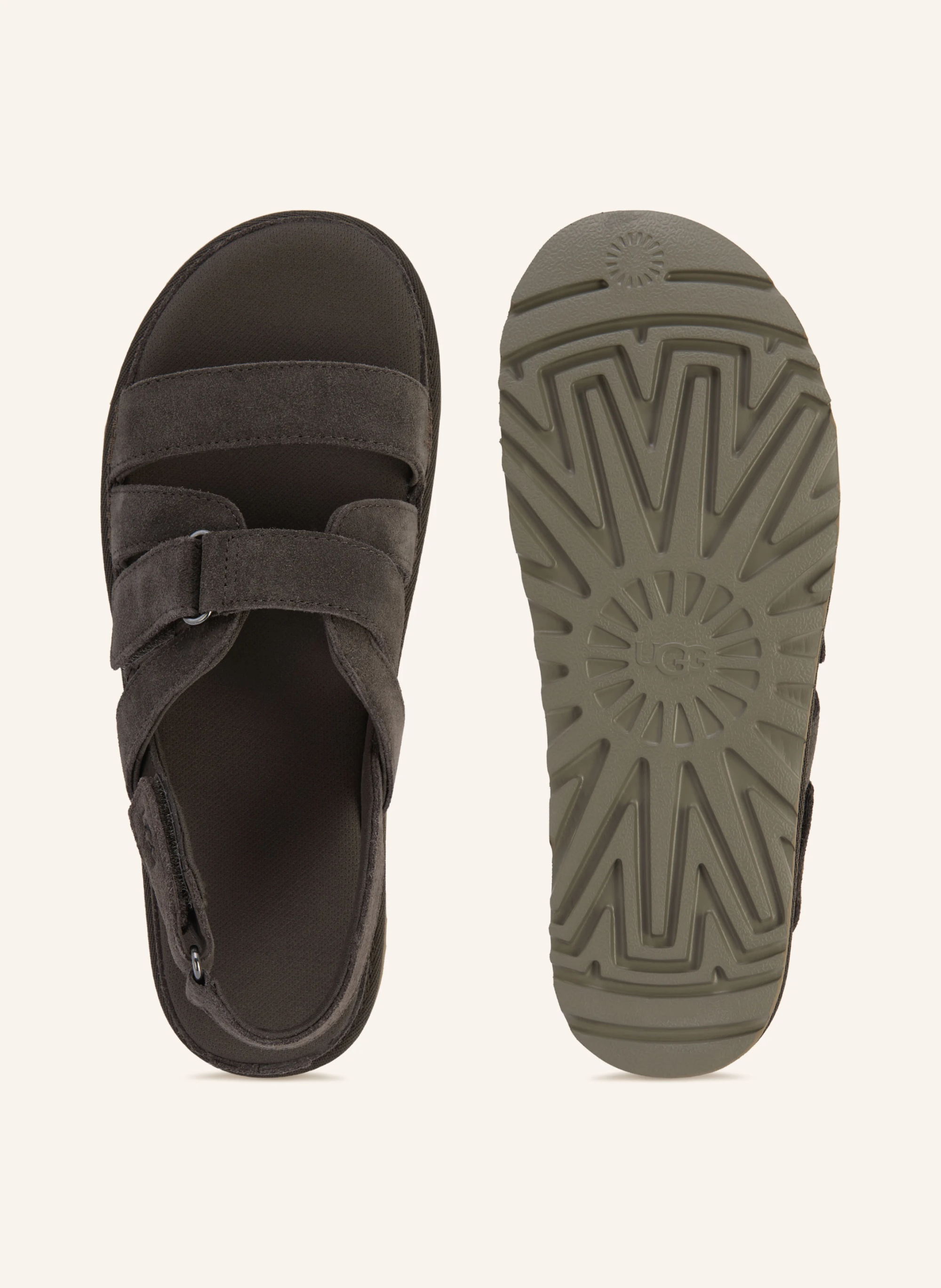 UGG Plateau-Sandalen GOLDENSTAR GLEAM – TAUPE
