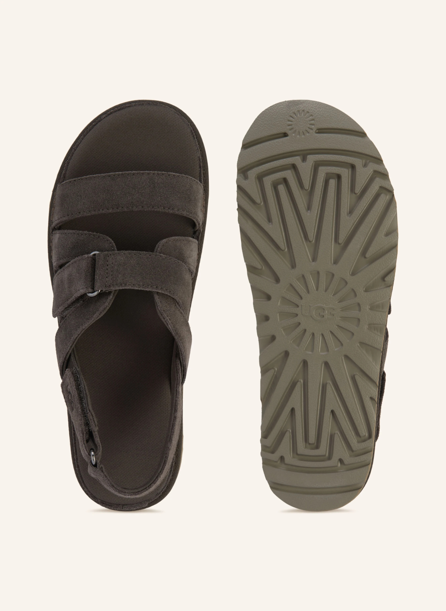 UGG Plateau-Sandalen GOLDENSTAR GLEAM – TAUPE