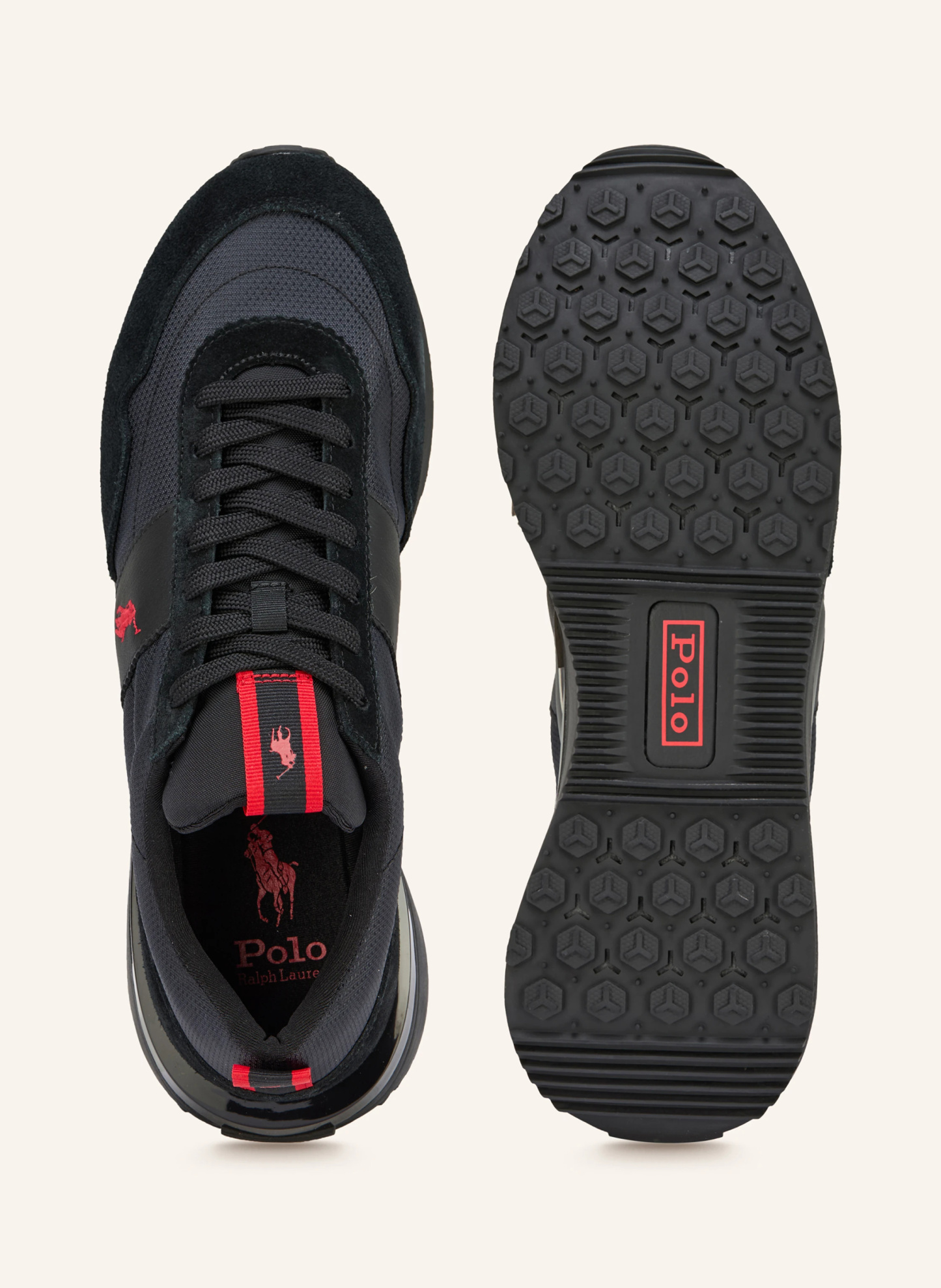 POLO RALPH LAUREN Sneaker TRAIN 89 – SCHWARZ / ROT