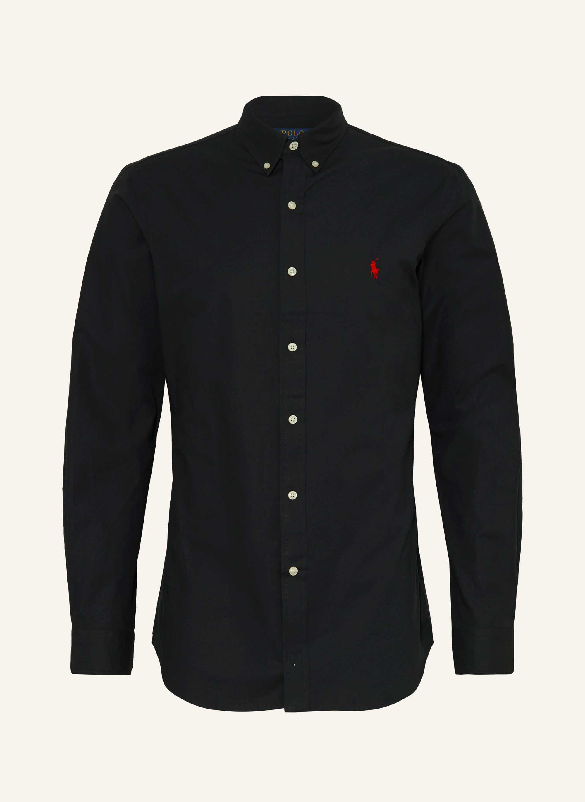 POLO RALPH LAUREN Hemd Slim Fit – SCHWARZ