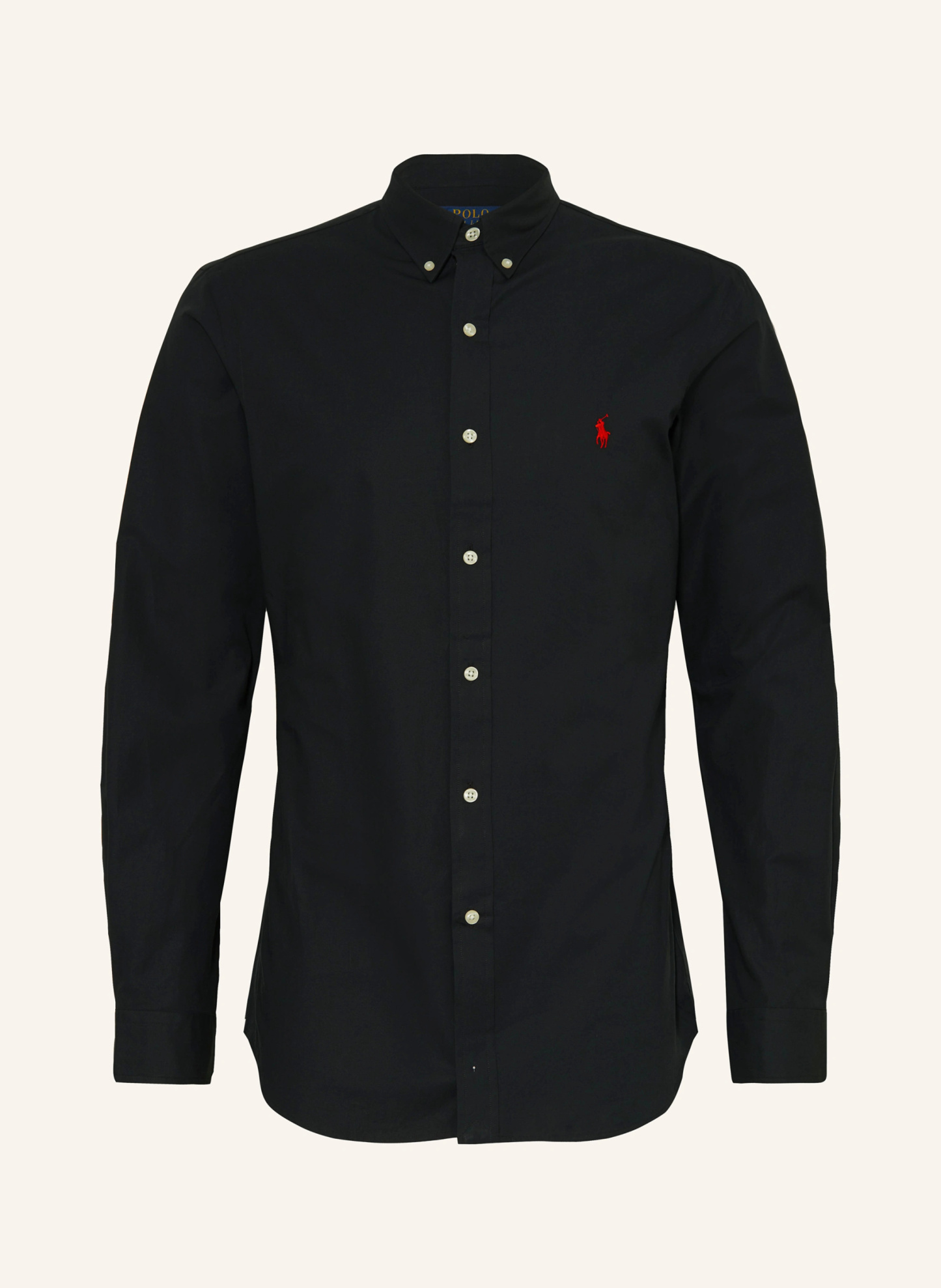 POLO RALPH LAUREN Hemd Slim Fit – SCHWARZ