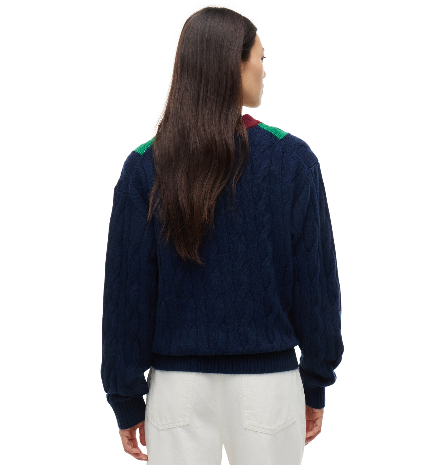 Tommy Hilfiger Women's American Icons Stripe Cable-Knit Crewneck Sweater, Macy's Exclusive - Hampton Bay Stripe