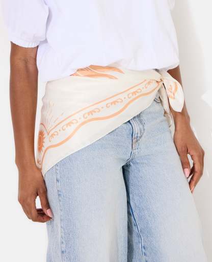Foulard Soleil en satin