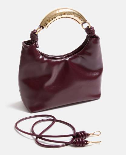 Sac avec poignée bijou et bandoulière