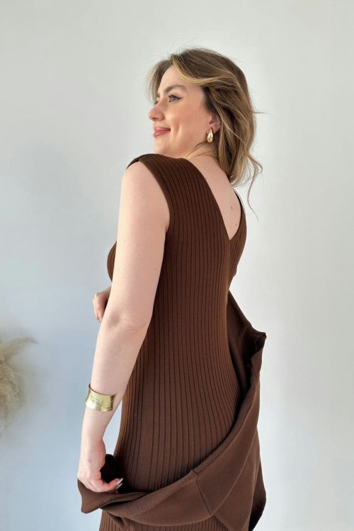 Short Sweater Knit Dress Set