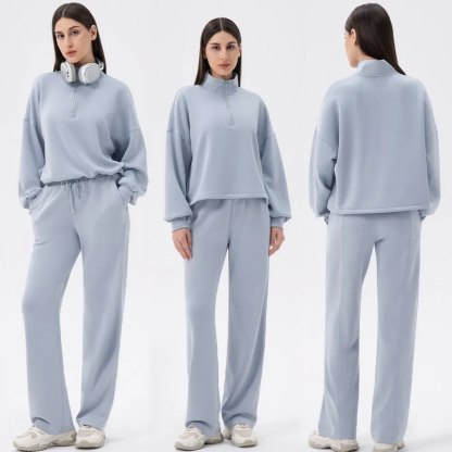 2025 Hot Sale Luxury Soft Modal and Zipup Sweatsuits