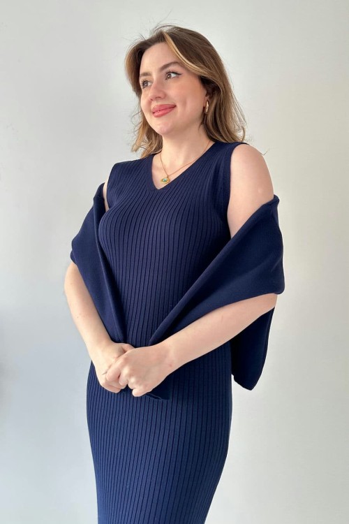 Short Sweater Knit Dress Set