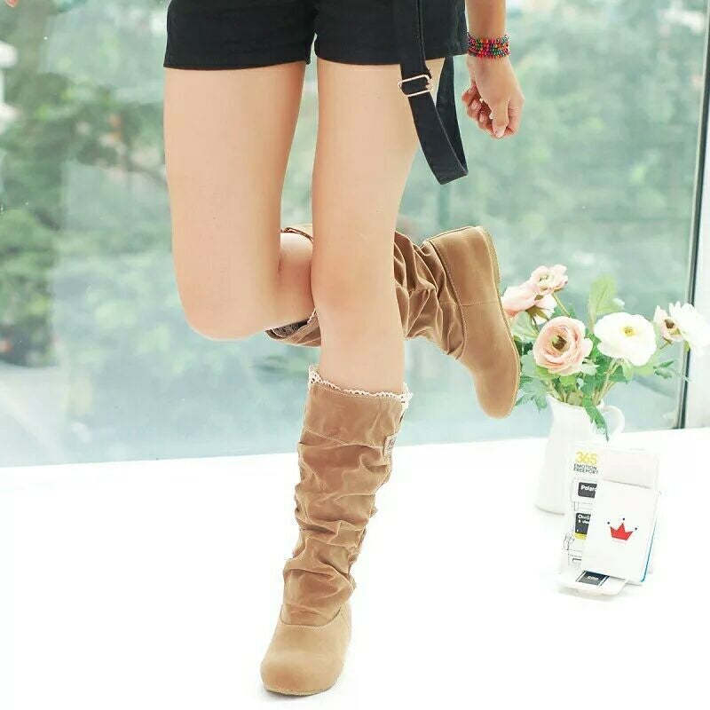 ✨FASHIONABLE WOMEN'S ANKLE BOOTS MADE OF FAUX SUEDE👢