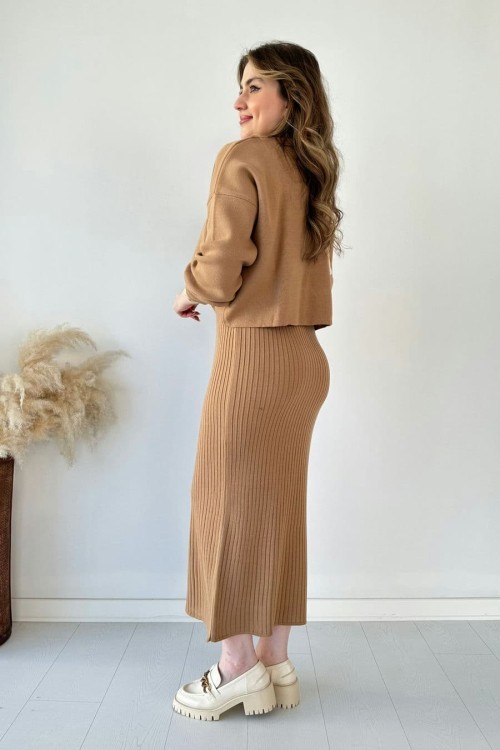 Short Sweater Knit Dress Set