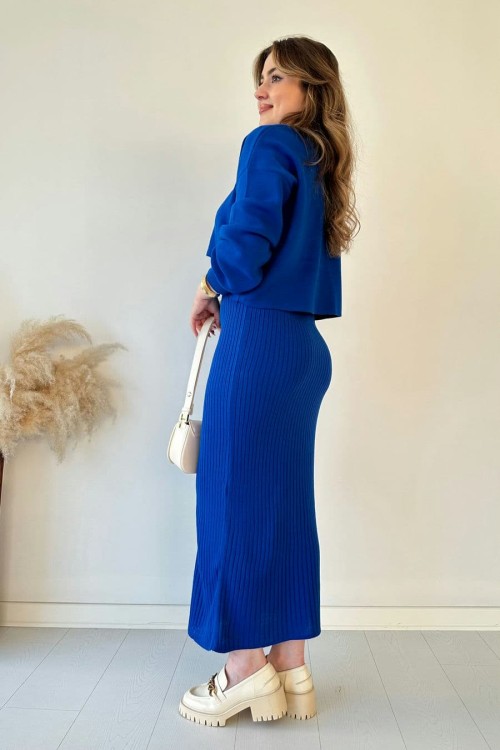 Short Sweater Knit Dress Set