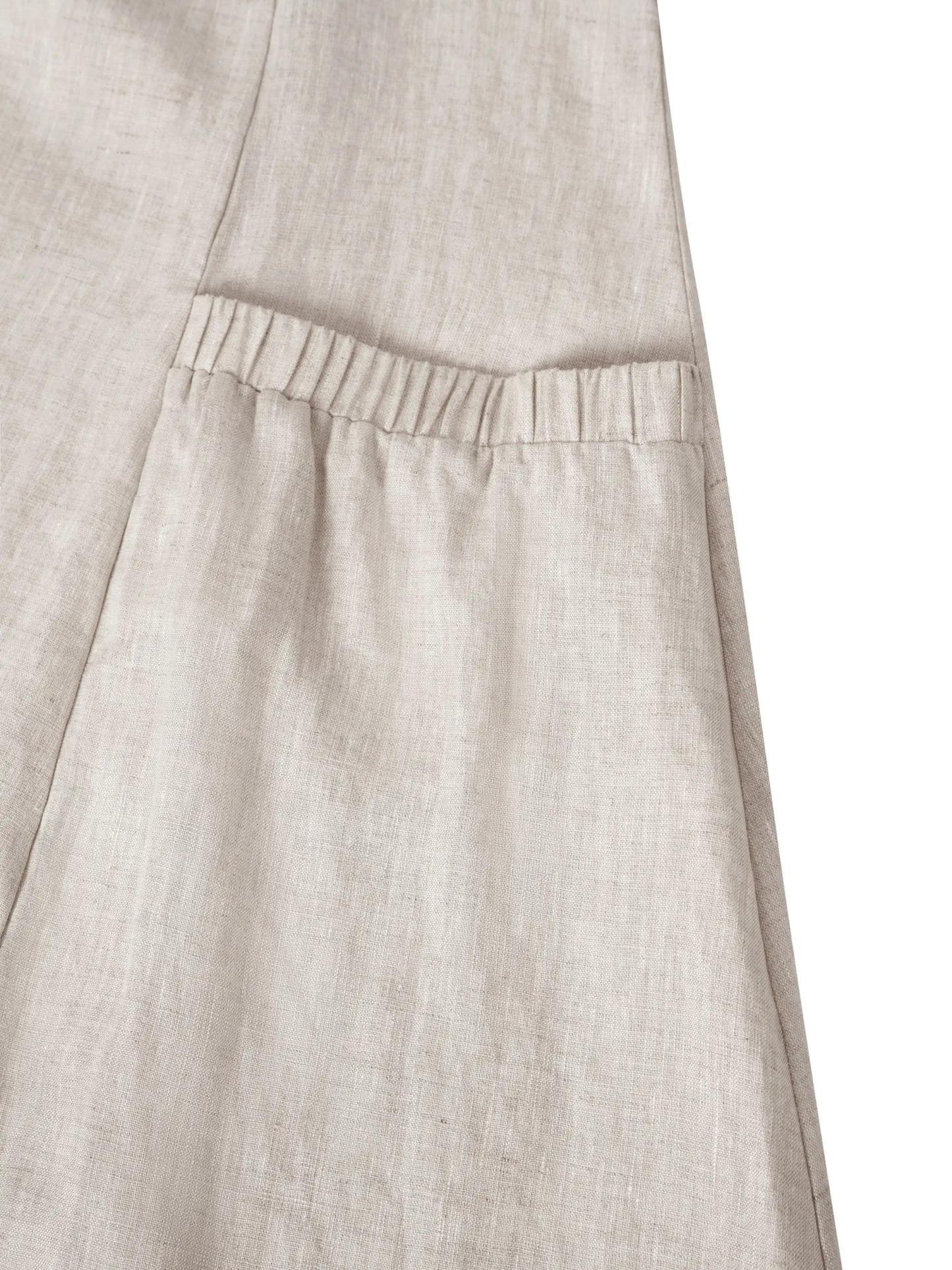 100% Linen Swing Beach Tank Dress