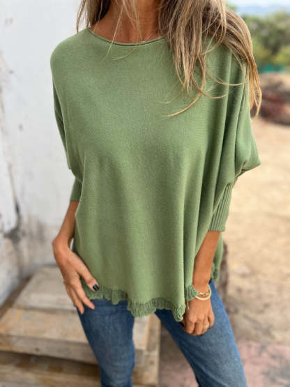 Women's Cashmere Fringe Sweater