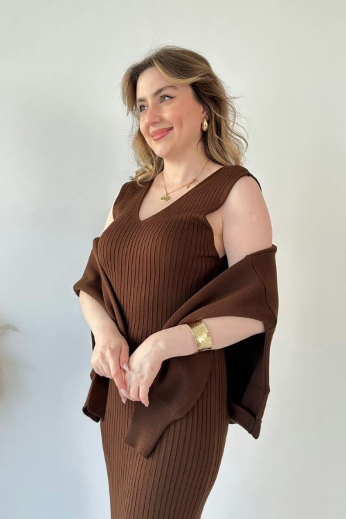 Short Sweater Knit Dress Set