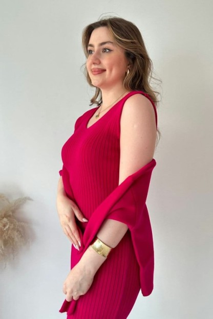 Short Sweater Knit Dress Set