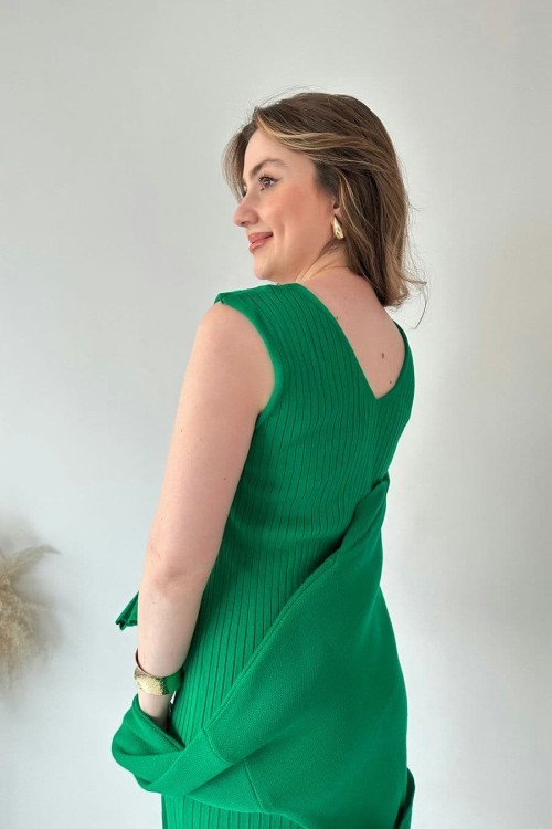 Short Sweater Knit Dress Set