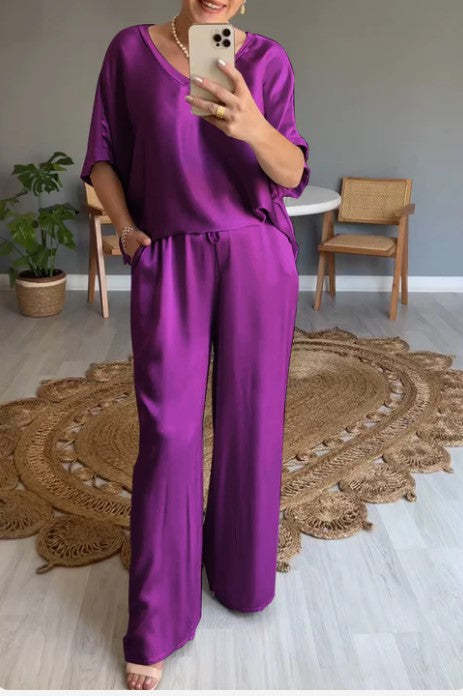 VIRGINIA™ | Elegant Satin Jumpsuit