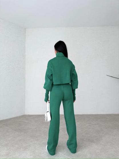 Turtleneck Glove Knit Suit