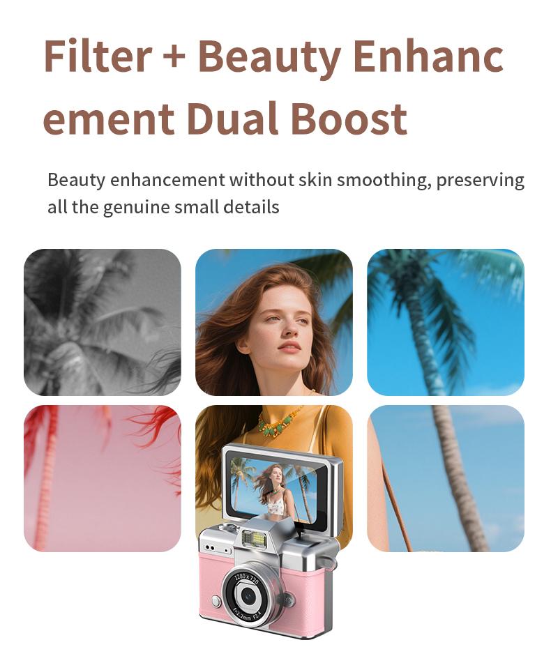 Mini Digital Camera with 1.47 in LCD Screen 1080P Feel of Old 90s Photographs, Keychain Size, Birthday Gifts,Christmas Gifts