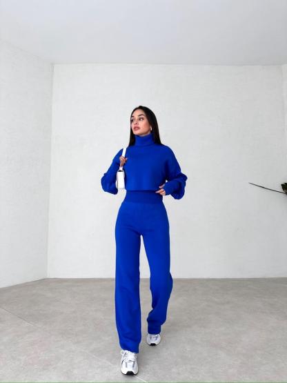 Turtleneck Glove Knit Suit