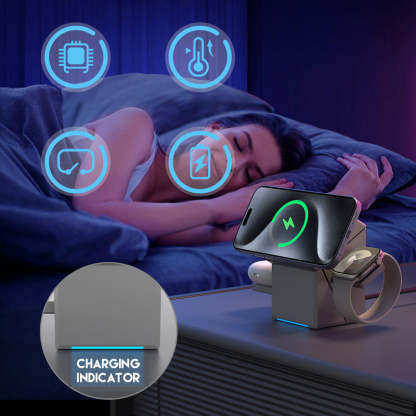 🔥3-in-1 Foldable Magnetic Wireless Charging Station