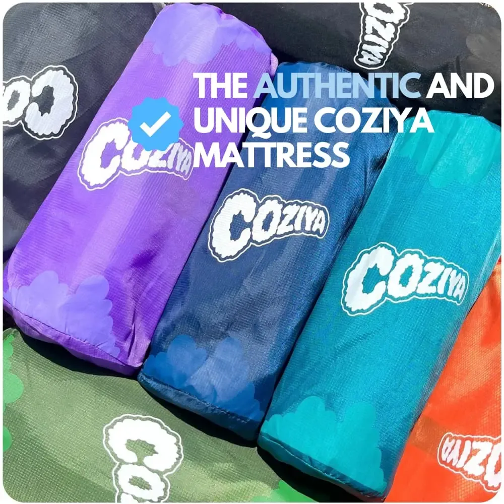 🔥Colchão Insuflável COZIYA com Bomba de Pé – Para Praia, Camping e Água | 50% Desconto por Tempo Limitado!