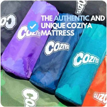 🔥Colchão Insuflável COZIYA com Bomba de Pé – Para Praia, Camping e Água | 50% Desconto por Tempo Limitado!