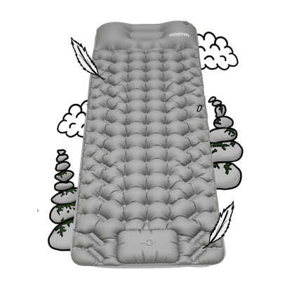 🔥Colchão Insuflável COZIYA com Bomba de Pé – Para Praia, Camping e Água | 50% Desconto por Tempo Limitado!