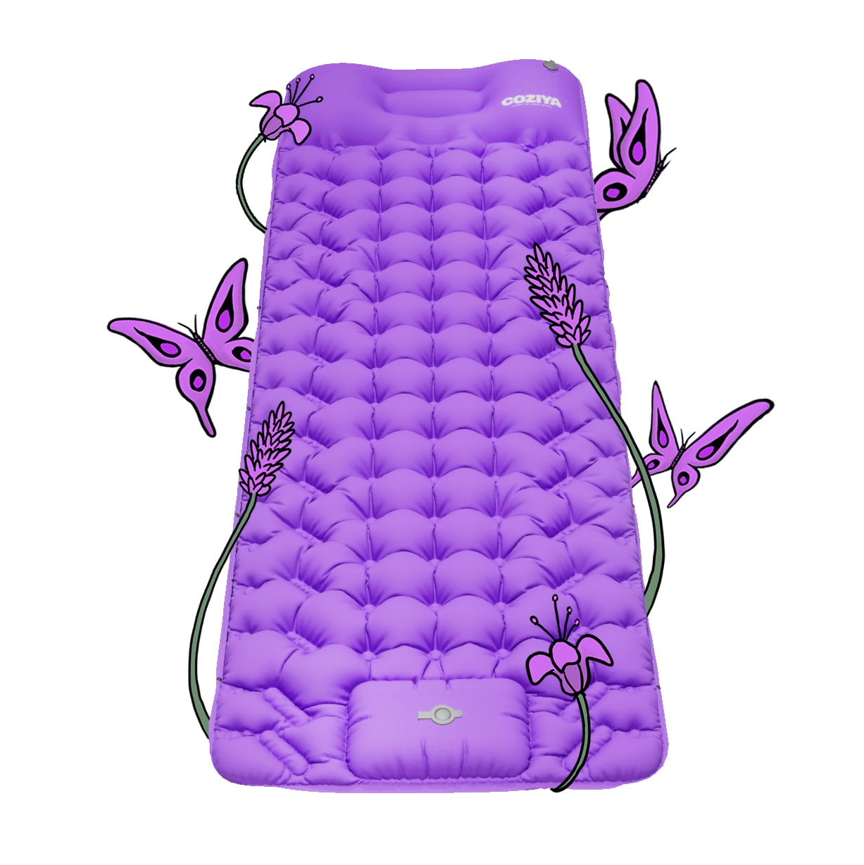 🔥Colchão Insuflável COZIYA com Bomba de Pé – Para Praia, Camping e Água | 50% Desconto por Tempo Limitado!
