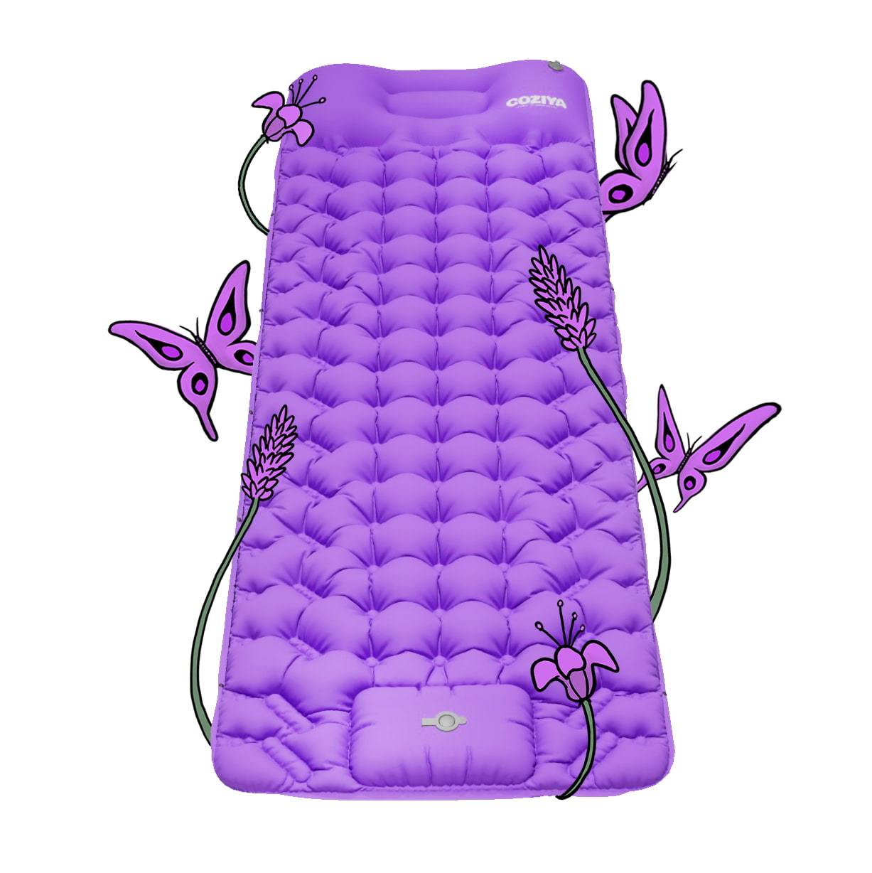 🔥Colchão Insuflável COZIYA com Bomba de Pé – Para Praia, Camping e Água | 50% Desconto por Tempo Limitado!