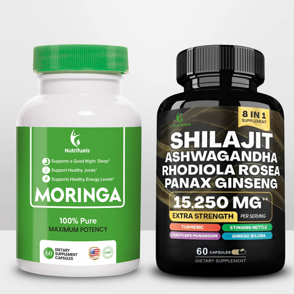 Moringa Capsules and Shilajit Capsules Bundle