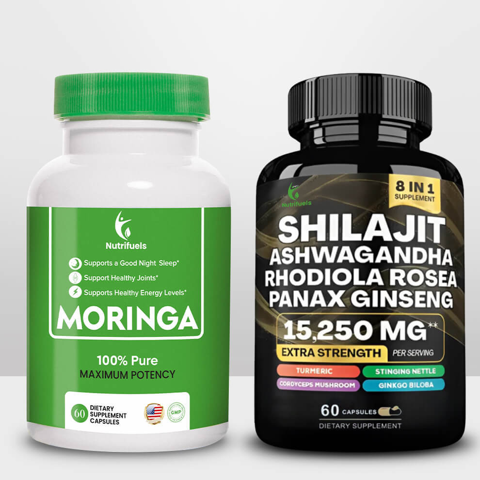 Moringa Capsules and Shilajit Capsules Bundle