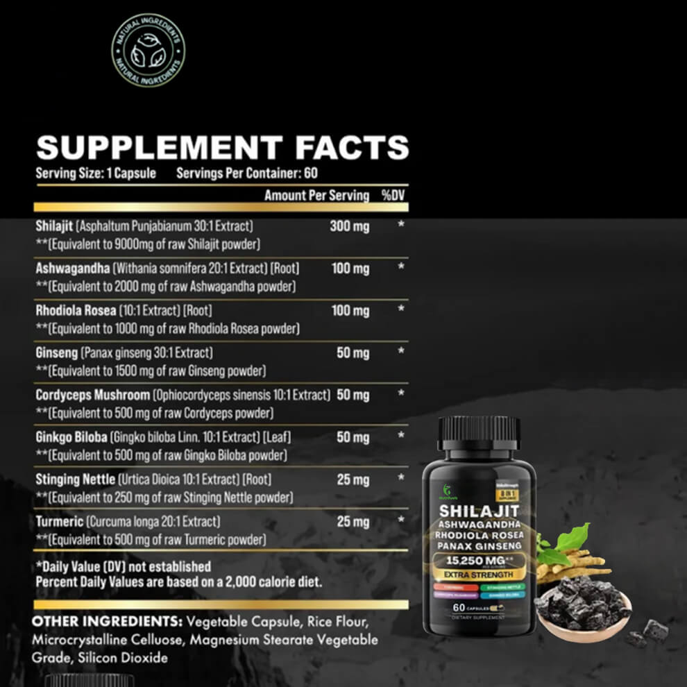 Moringa Capsules and Shilajit Capsules Bundle