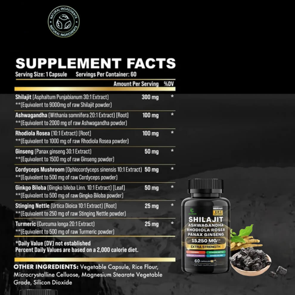 Moringa Capsules and Shilajit Capsules Bundle