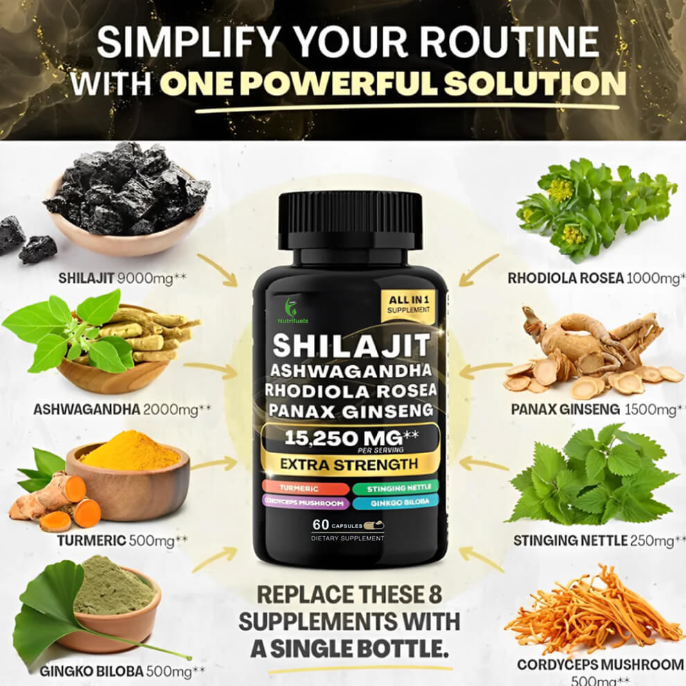 Moringa Capsules and Shilajit Capsules Bundle
