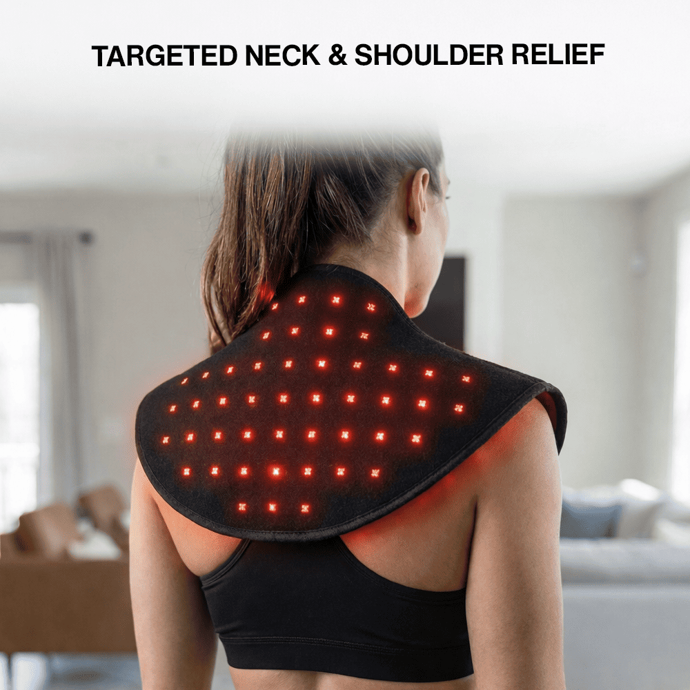 Nutrofuels™ Infrared  Neck & Shoulder Wrap – Red + NIR Light Therapy for Relief