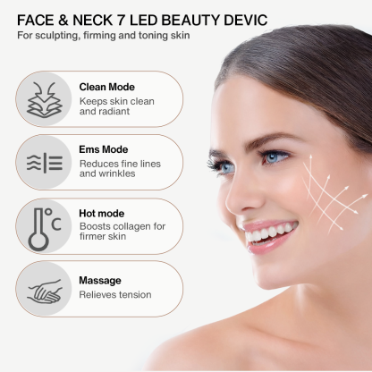 Nutrofuels™ 3-in-1 LED Face Sculpting Wand – Red, Blue & Green Light Therapy