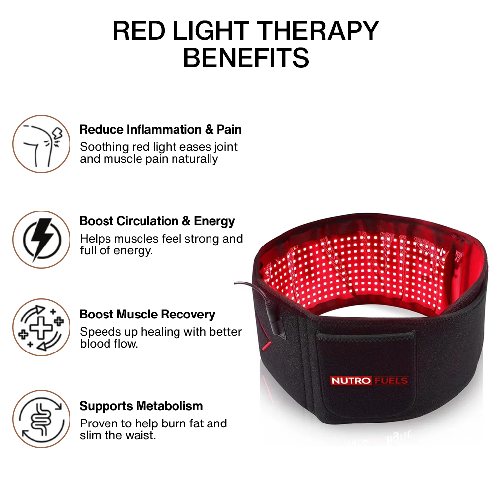 Nutrofuels™ Hands-Free Red + NIR Belt Relief for Back, Waist & Recovery