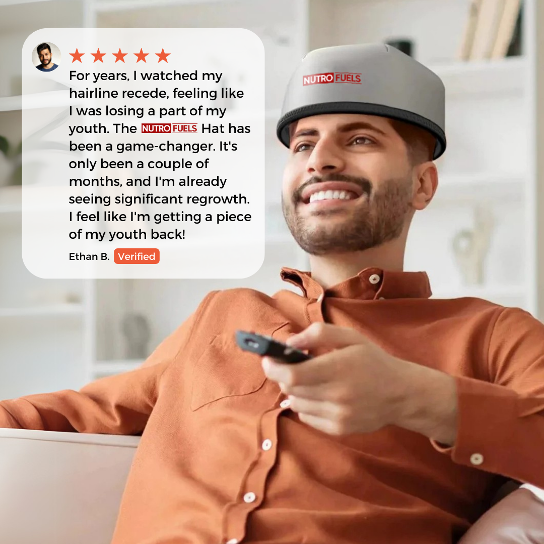 Nutrofuels™ Red Light Therapy Hat – Regrow Thicker, Fuller Hair at Home
