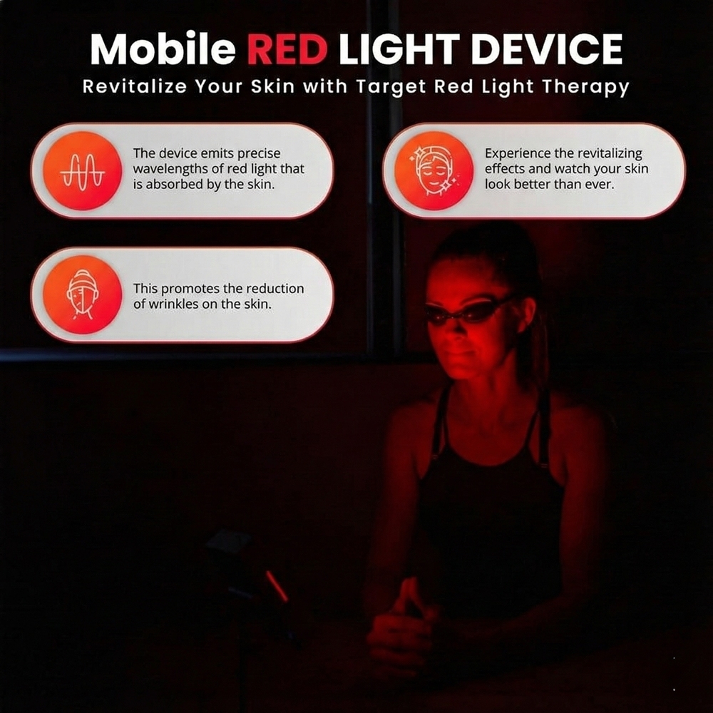 Nutrofuels™ Mini Red Light Device - Targeted Skin & Wellness Therapy Anywhere