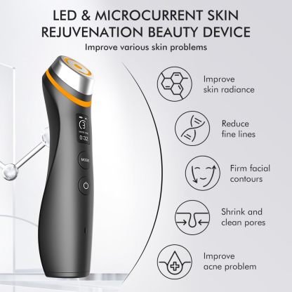 Nutrofuels™ 6-in-1 Facial Rejuvenator – LED & Microcurrent Lifting for Firmer, Brighter Skin