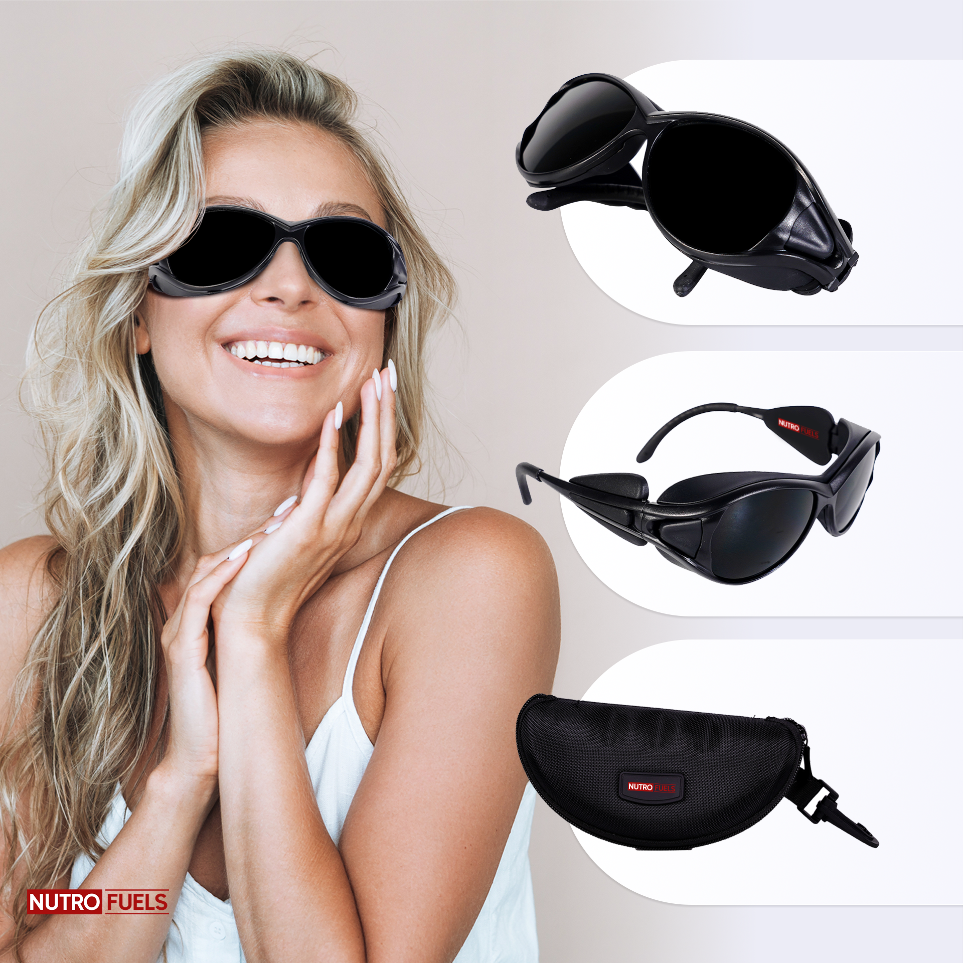 Nutrofuels™ Red Light Therapy Glasses – Eye Protection for LED & NIR Devices