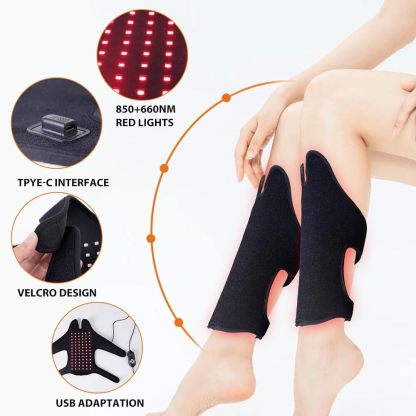 Dual-Wavelengths Red Light Therapy Shoes Foot Heating Muscle Pain Relief