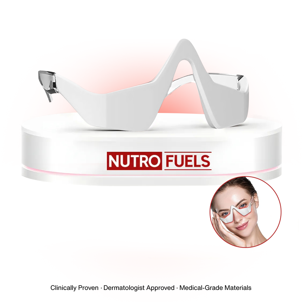 Nutrofuels™ 2-in-1 Red Light + EMS Eye Massager – Reduce Bags & Dark Circles