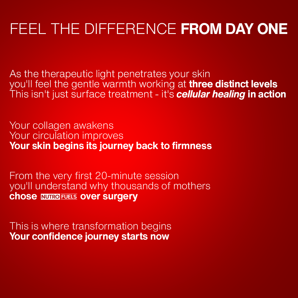 Nutrofuels™ Red Light Belt for Loose Postpartum Belly Skin & Stretch Marks